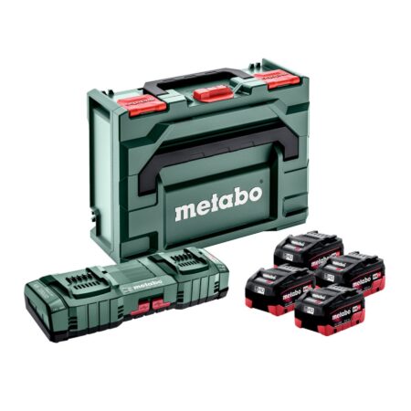 BASIC SET METABO 4 X LIHD 10AH + ASC 145 DUO + METABOX